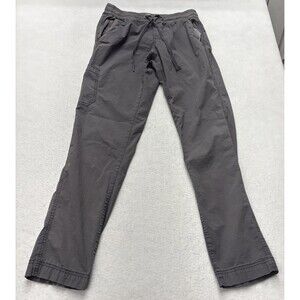 L.L. Bean Womens Stretch Ripstop Pull On Pants Size XS Grey Draw String Pocket